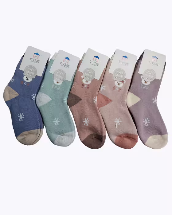 جوراب ساقدار پسرانه دخترانه طرح دونه برفی